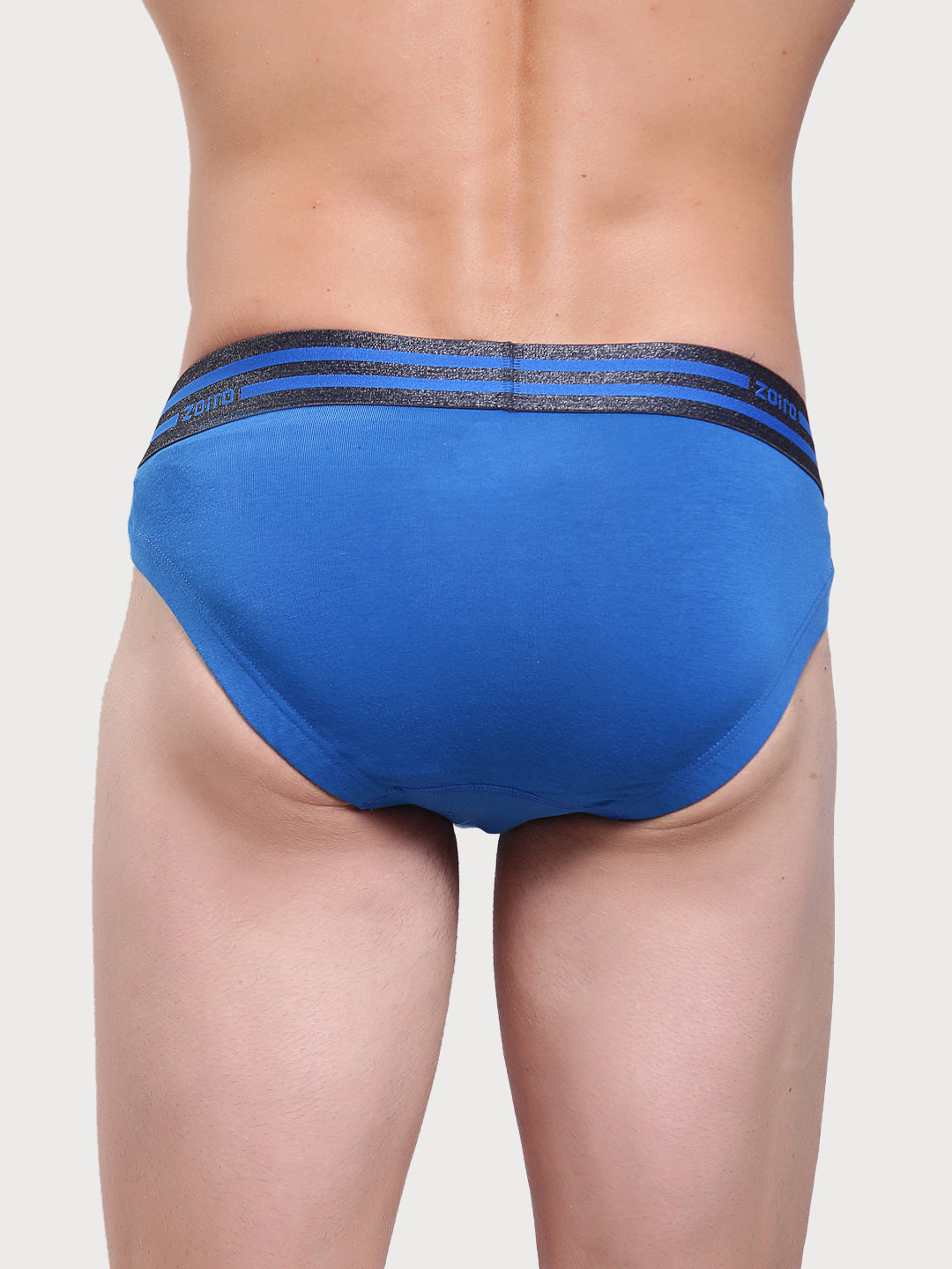 Zoiro Men's Sports Brief (Pack 2) - Chinese Red + Sky Diver