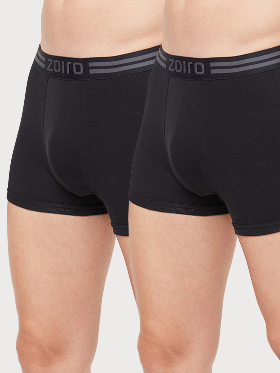 Men Soft Classic Trunk (Pack of 2) Black + Black