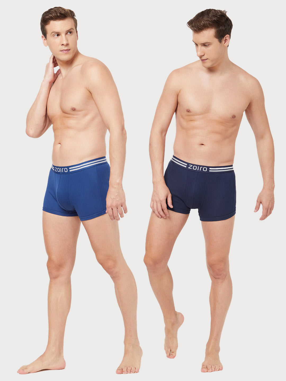 Men Soft Classic Trunk (Pack of 2) Dark Blue+ Dark Denim