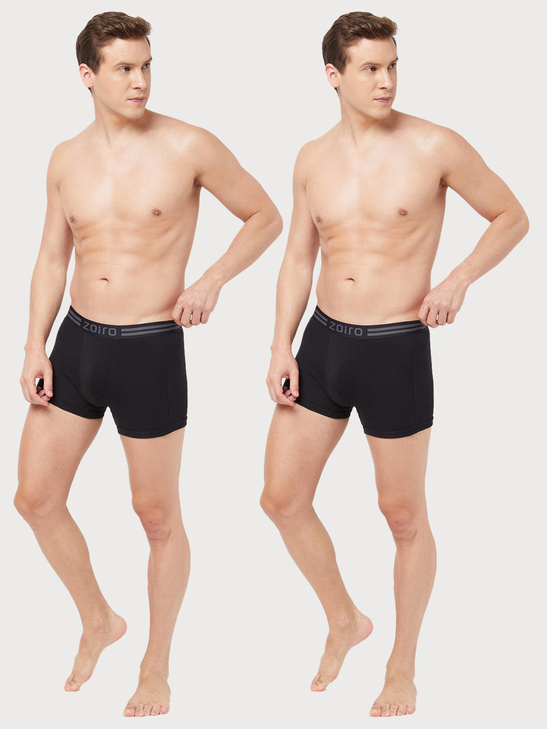 Men Soft Classic Trunk (Pack of 2) Black + Black