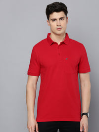 Sporto Men's Polo T-shirt With Pocket - Red