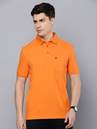 Sporto Men's Polo T-shirt With Pocket - Orange