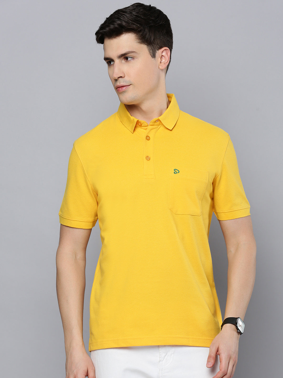 Sporto Men's Polo T-shirt With Pocket - Golden Yellow