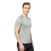 Sporto Men's Athletic Jersey Quick Dry T-Shirt - Grey Mélange