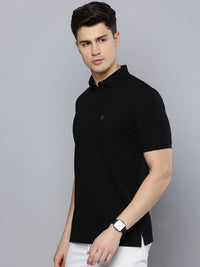 Sporto Men's Polo T-shirt With Pocket - Black