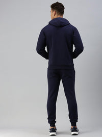 Sporto Men Ultra Fleece Hoodie Jacket and Jogger Coord Set - Navy