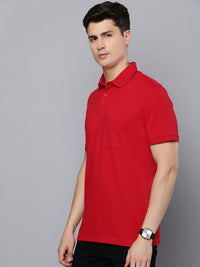 Sporto Men's Polo T-shirt With Pocket - Red