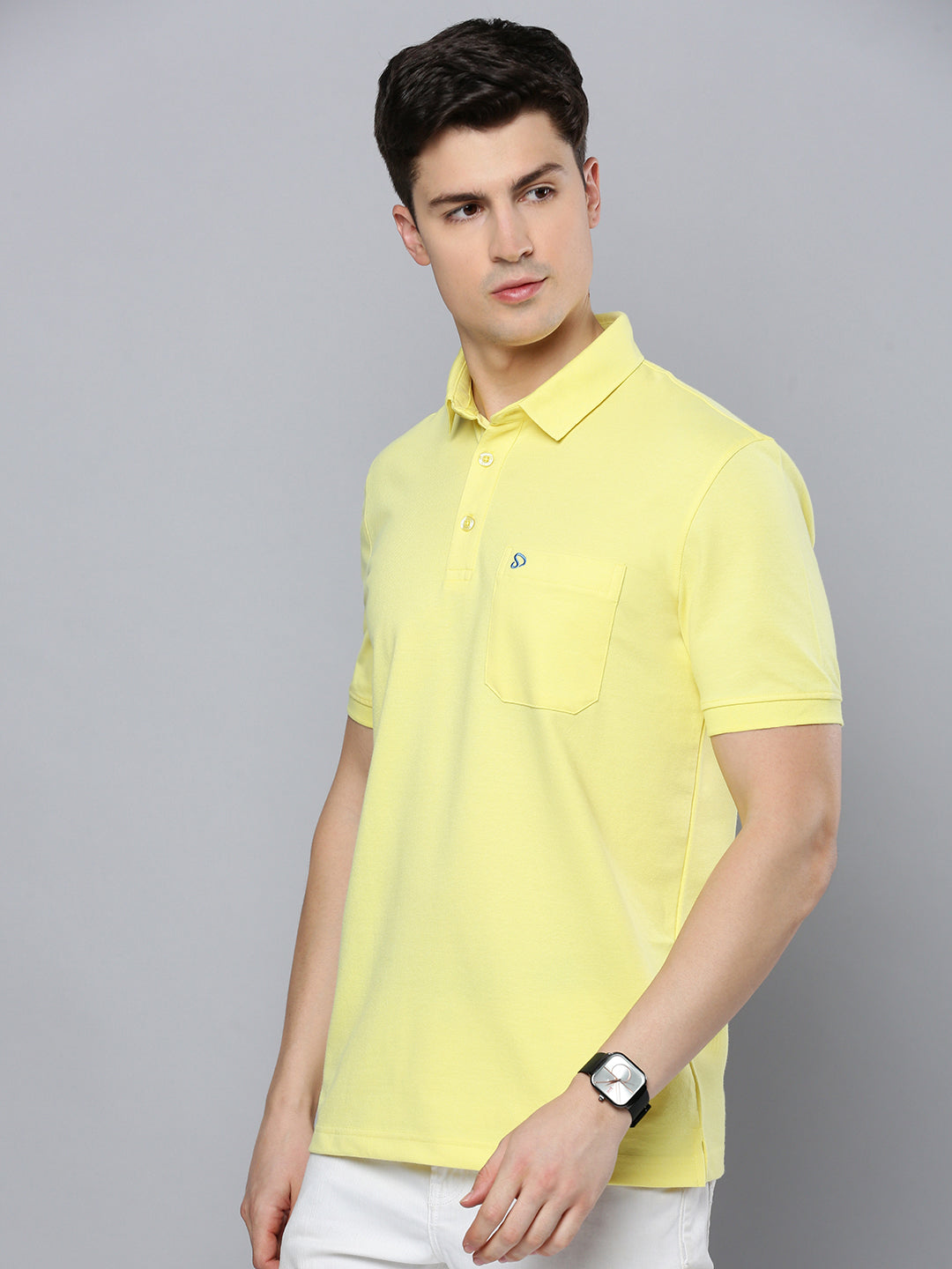 Sporto Men's Polo T-shirt With Pocket - Yellow