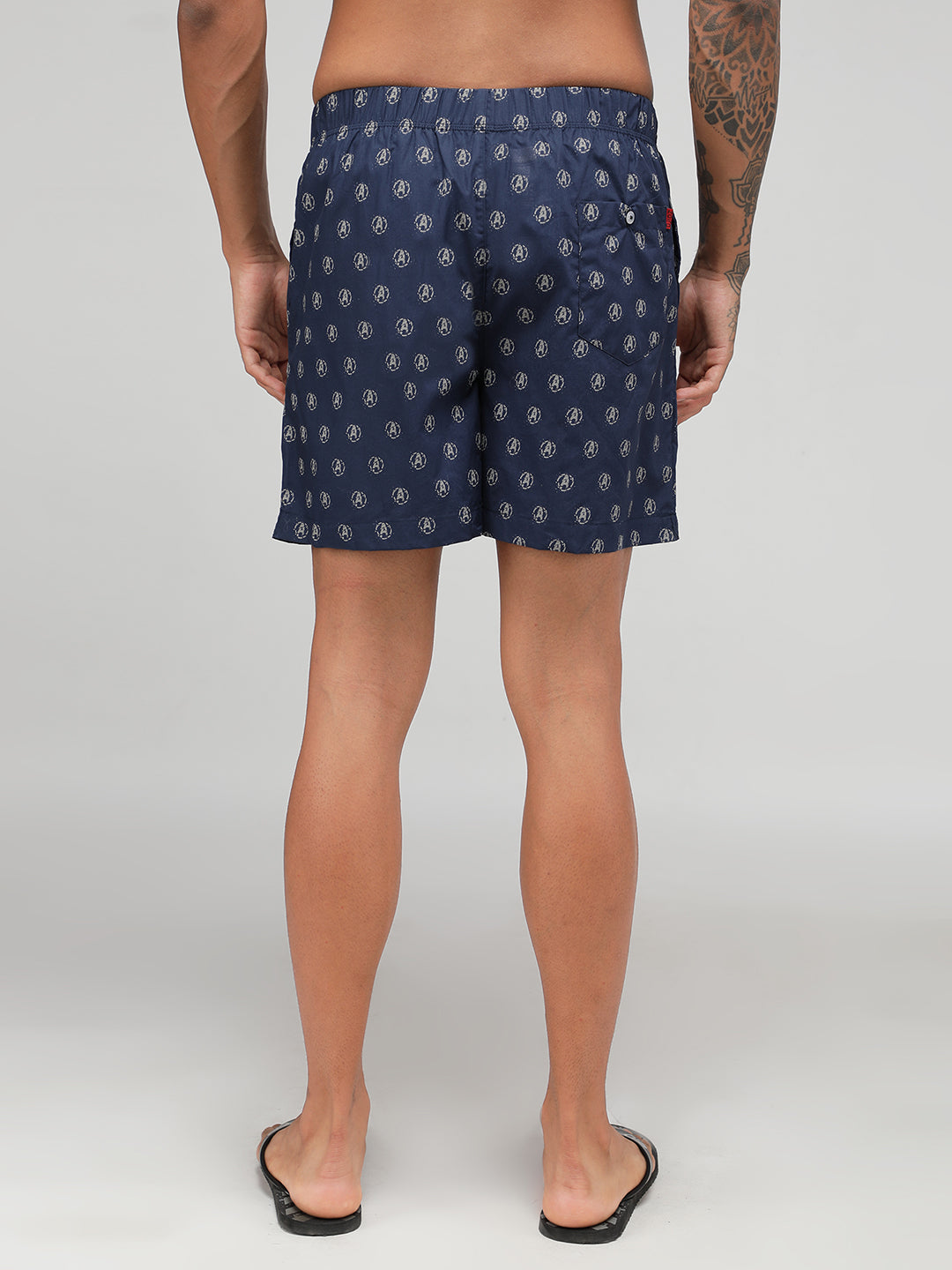 Zoiro Men's Avenger Print Boxer - Navy