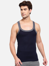 Sporto Mens Round Neck Solid Gym Vest Super Soft Cotton Pack Of 2