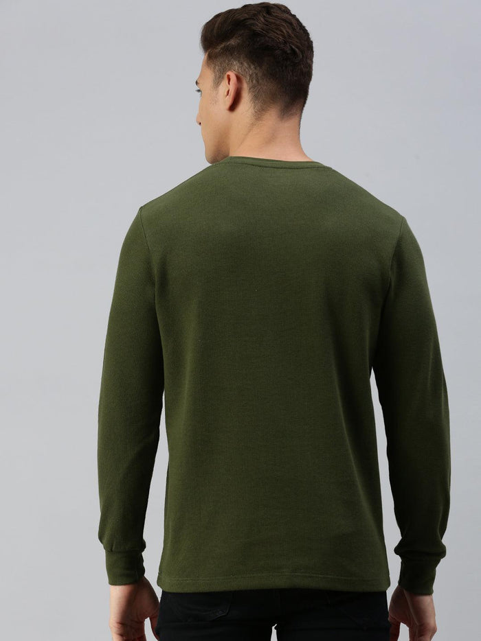 Sporto Wonder Sweatshirt for Men | Ultra Soft Microfiber Fabric | Olive