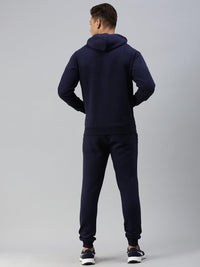 Sporto Men Ultra Fleece Hoodie Sweatshirt and Jogger Coord Set - Navy