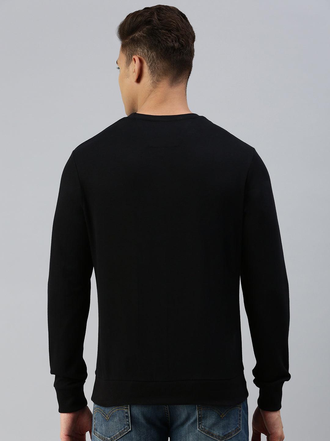 Sporto Wonder Sweatshirt for Men | Ultra Soft Microfiber Fabric | Black
