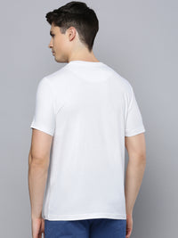 Sporto Men's Fluid Cotton Round Neck T-shirt - White