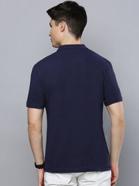 Sporto Men's Polo T-shirt With Pocket - Peacoat