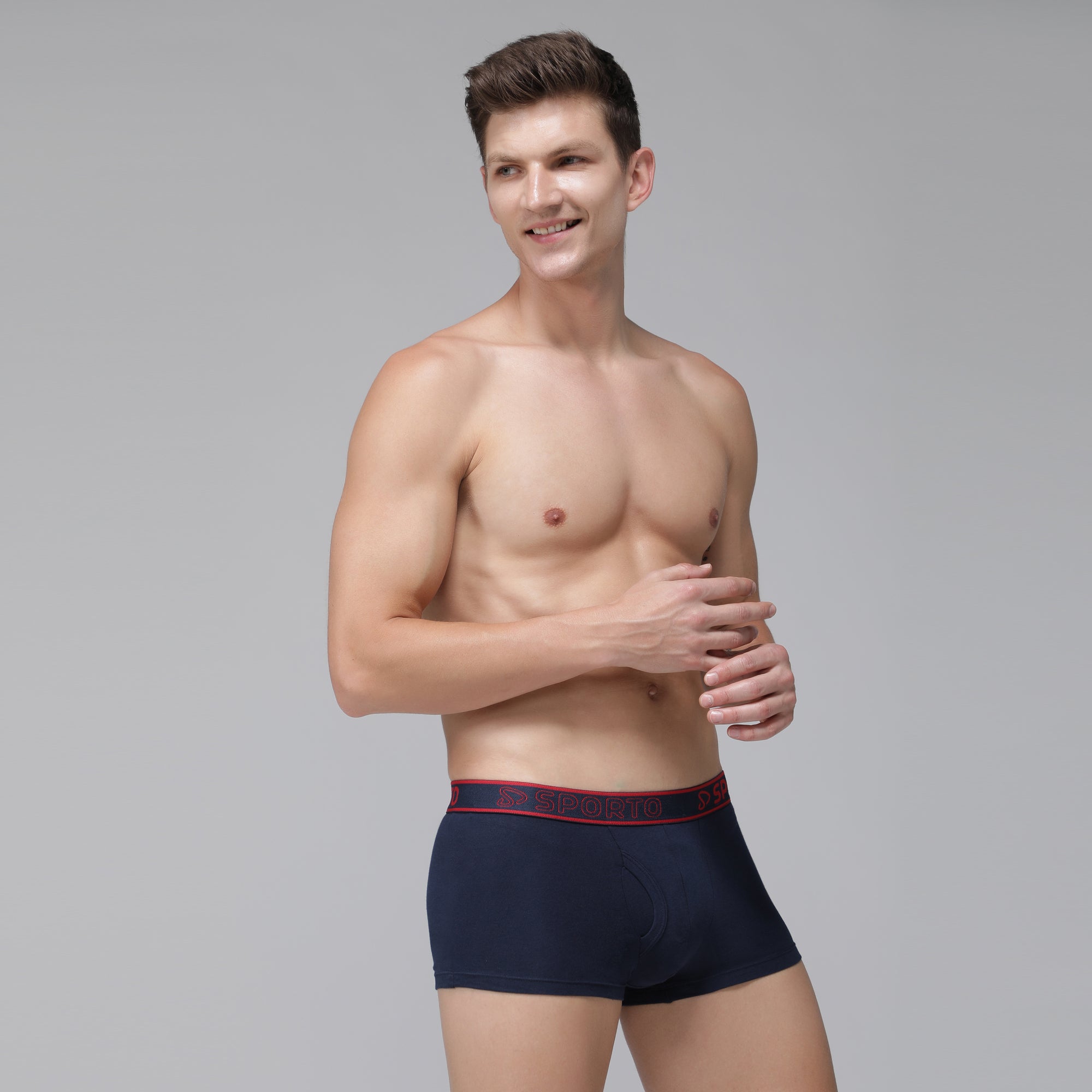 Sporto Men's Square Trunks - Navy