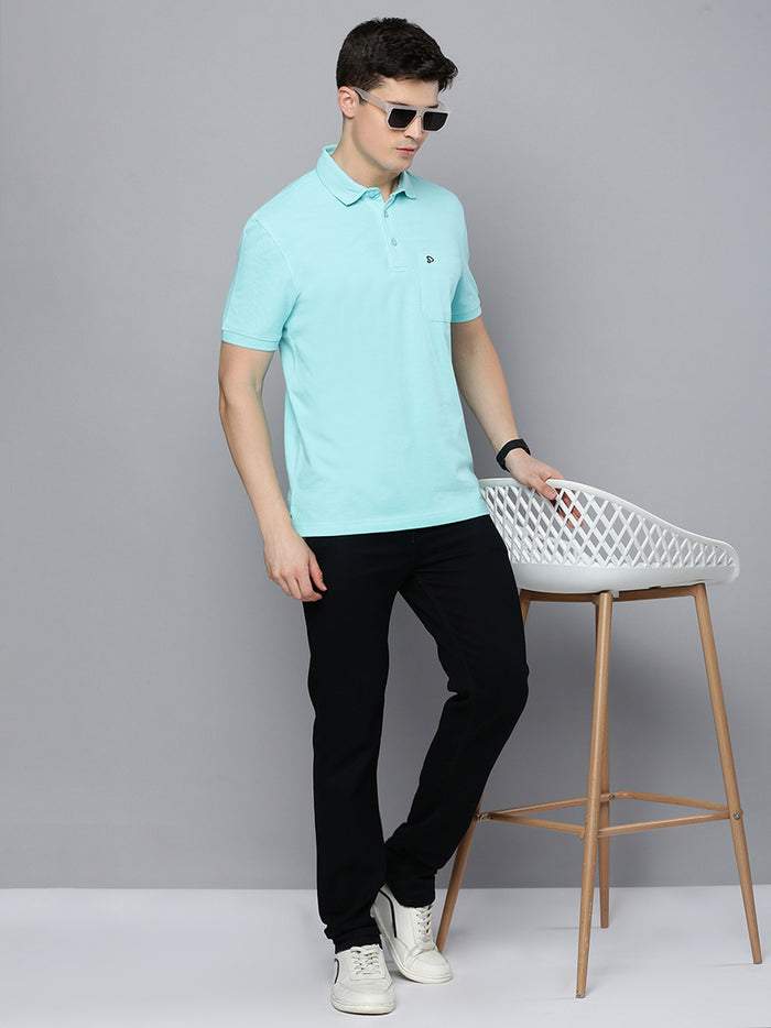 Sporto Men's Polo T-shirt With Pocket - Island paradise