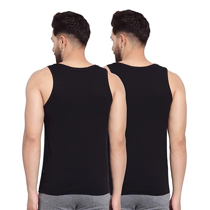 Men's Printed Gym Vest - Pack of 2 (Black)