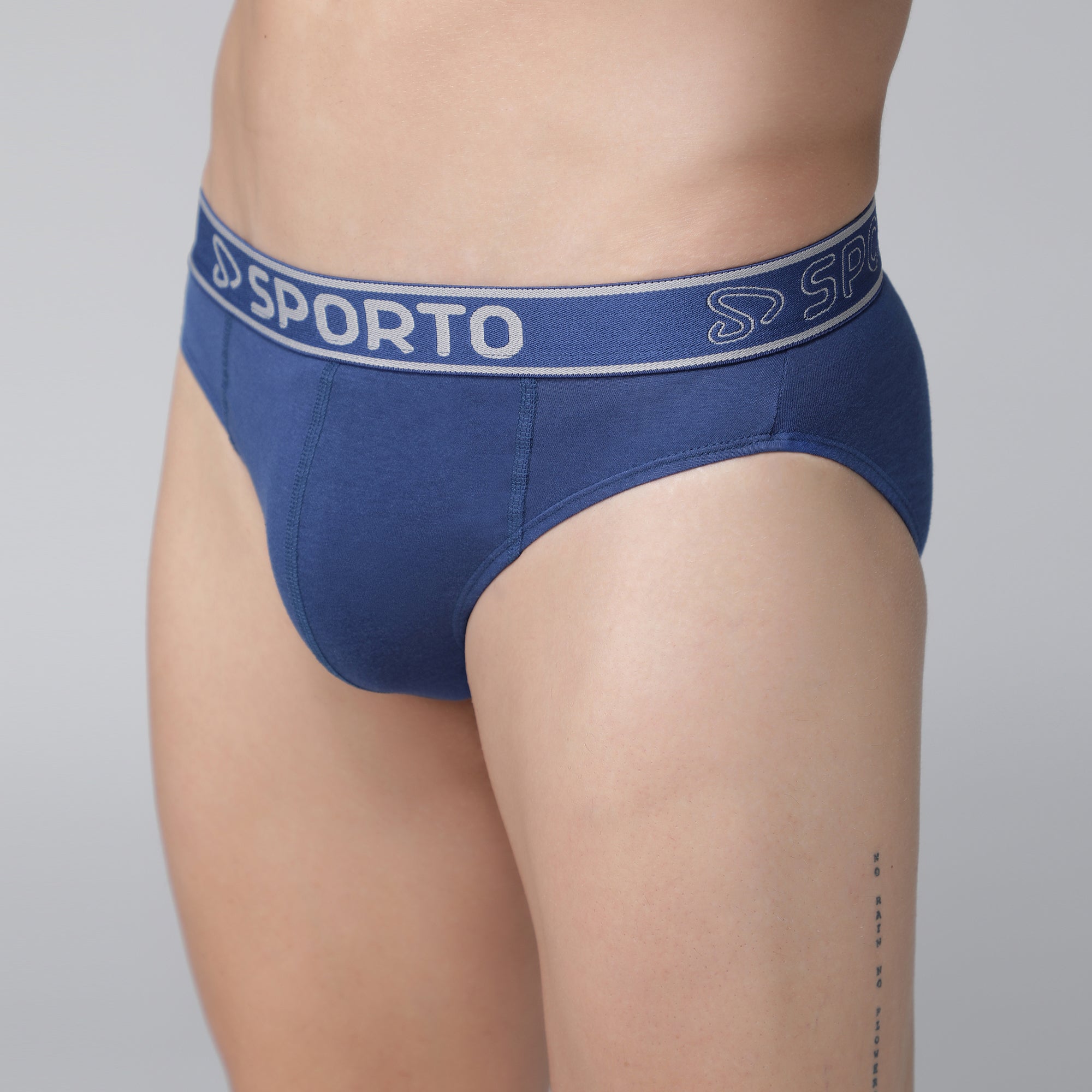 Sporto Men's Cotton Brief - Denim Blue