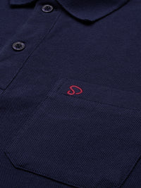 Sporto Men's Polo T-shirt With Pocket - Peacoat