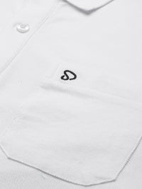 Sporto Men's Polo T-shirt With Pocket - White