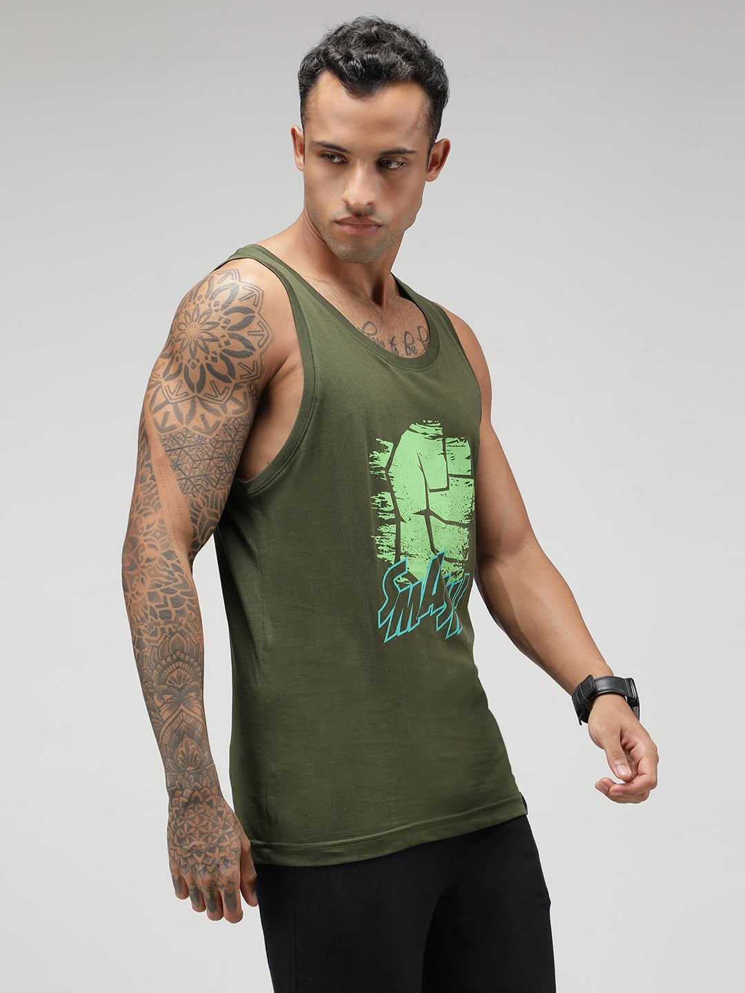 Zoiro Men's Marvel Singlet Vest - Hulk