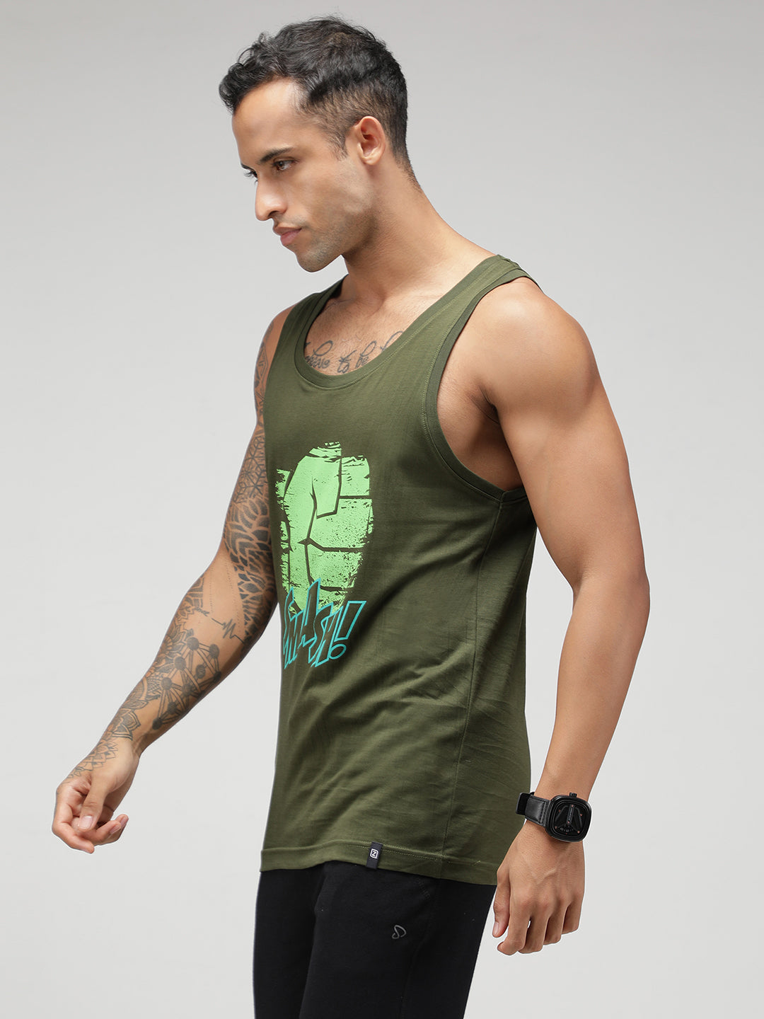 Zoiro Men's Marvel Singlet Vest - Hulk