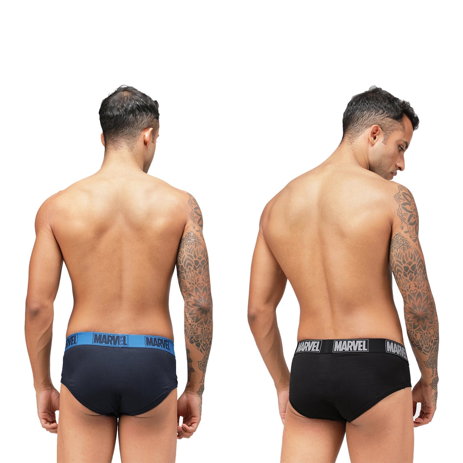 Men's Marvel Brief Pack of 2 - Black+Navy