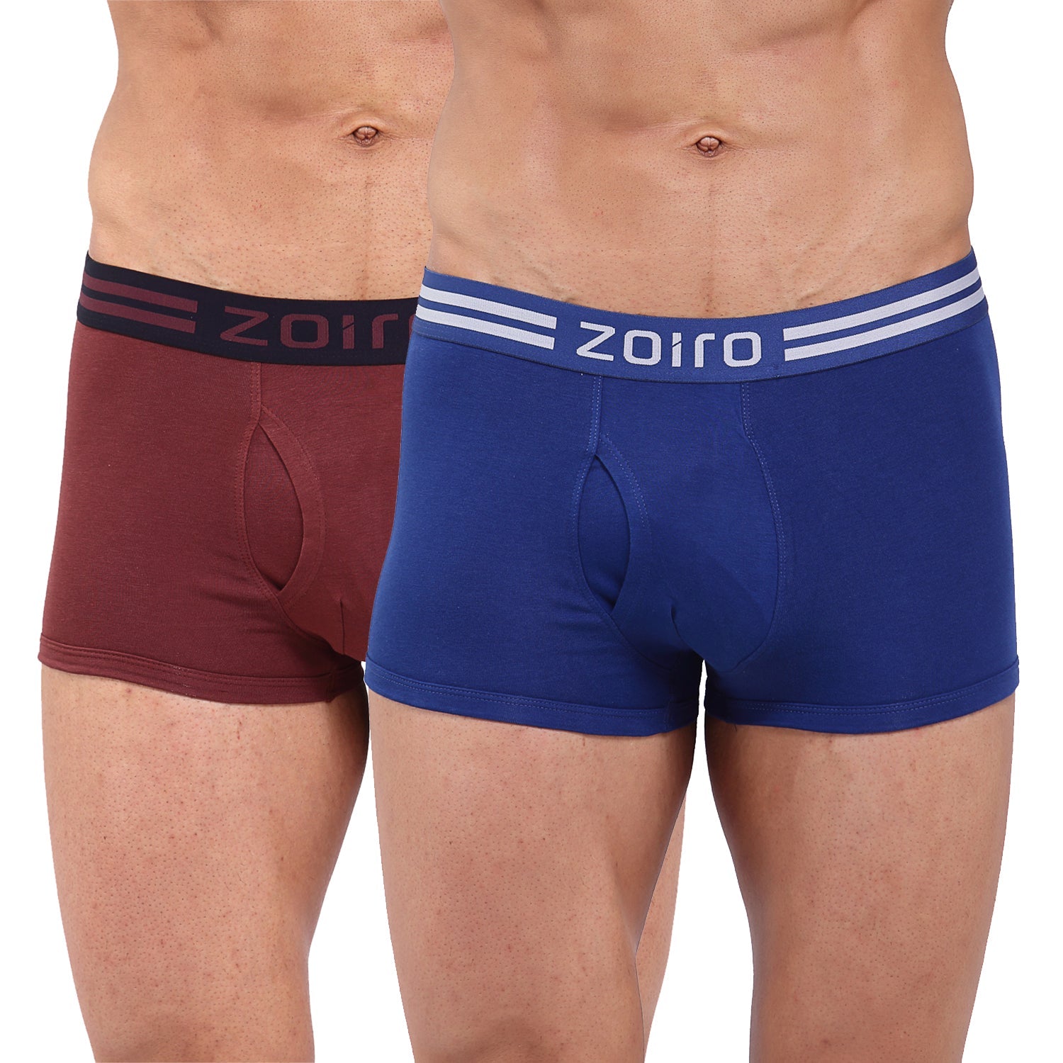 Men Soft Classic Trunk (Pack of 2) Bitter Chocolate+ Dark Blue