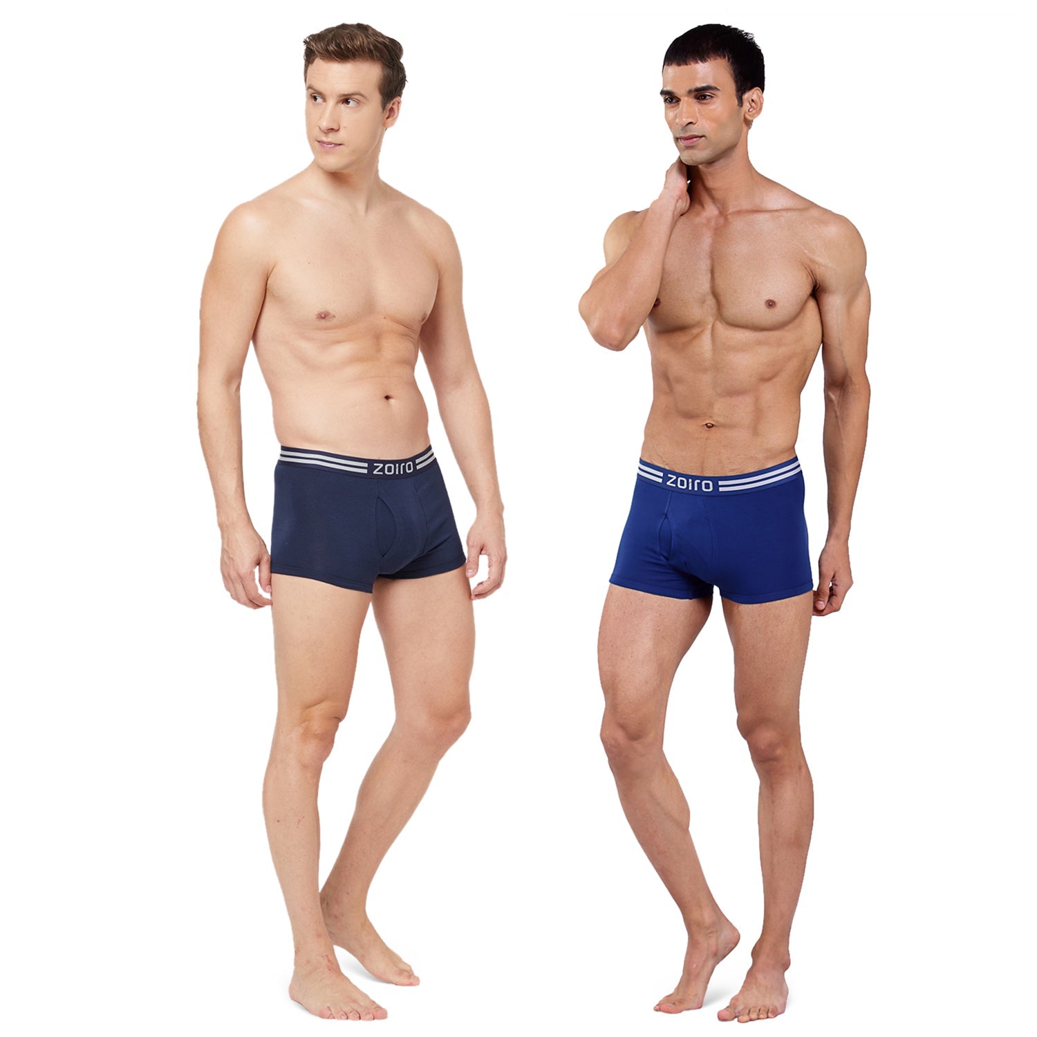 Men Soft Classic Trunk (Pack of 2) Dark Blue+ Dark Denim