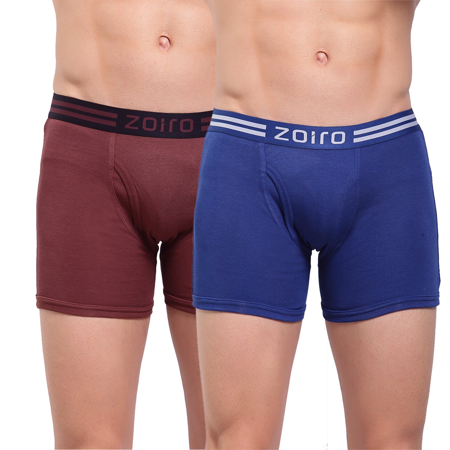 Men Soft Classic Trunk (Pack of 2) Bitter Chocolate+ Dark Blue