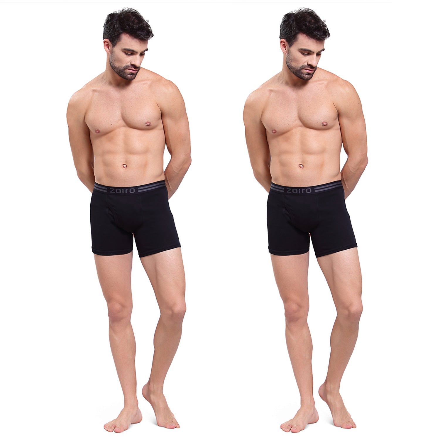 Men Soft Classic Trunk (Pack of 2) Black + Black