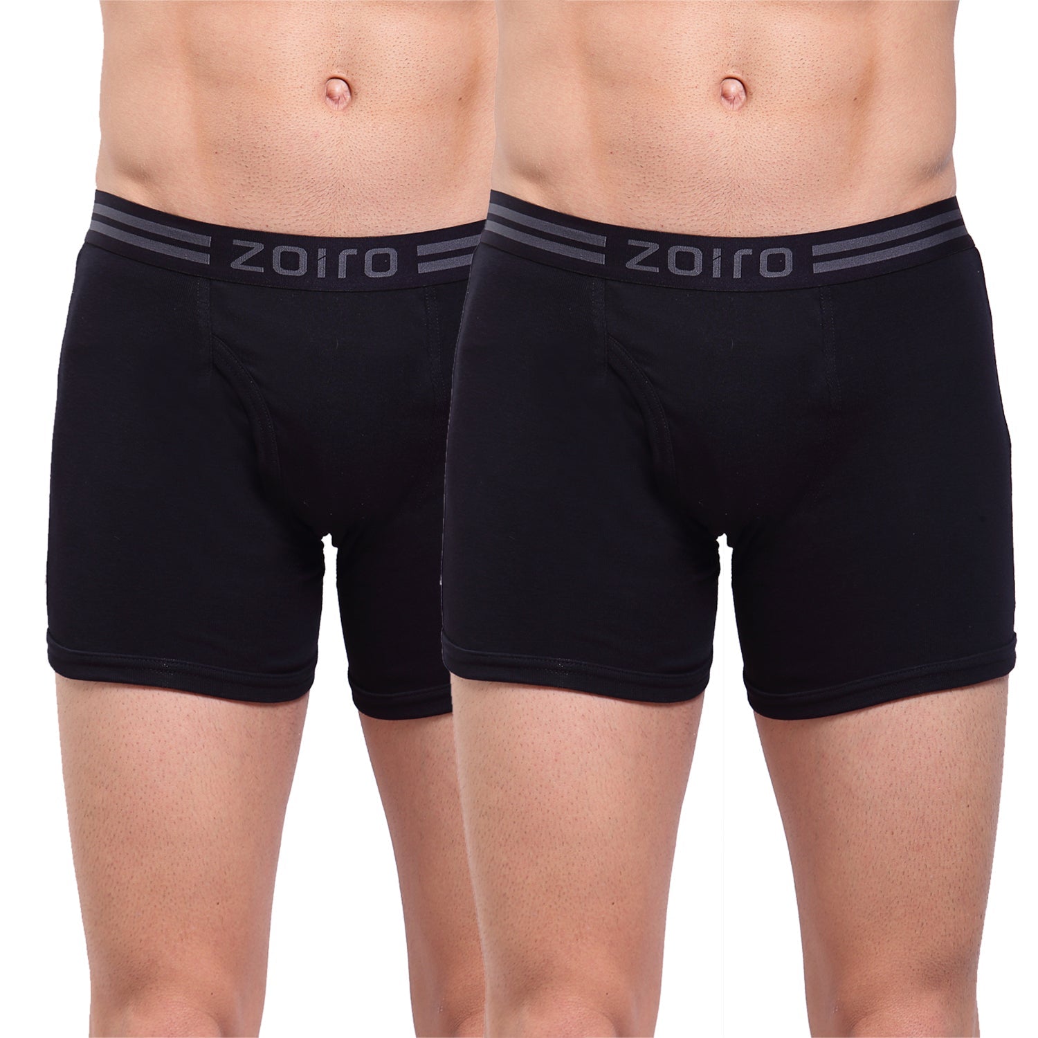 Men Soft Classic Trunk (Pack of 2) Black + Black