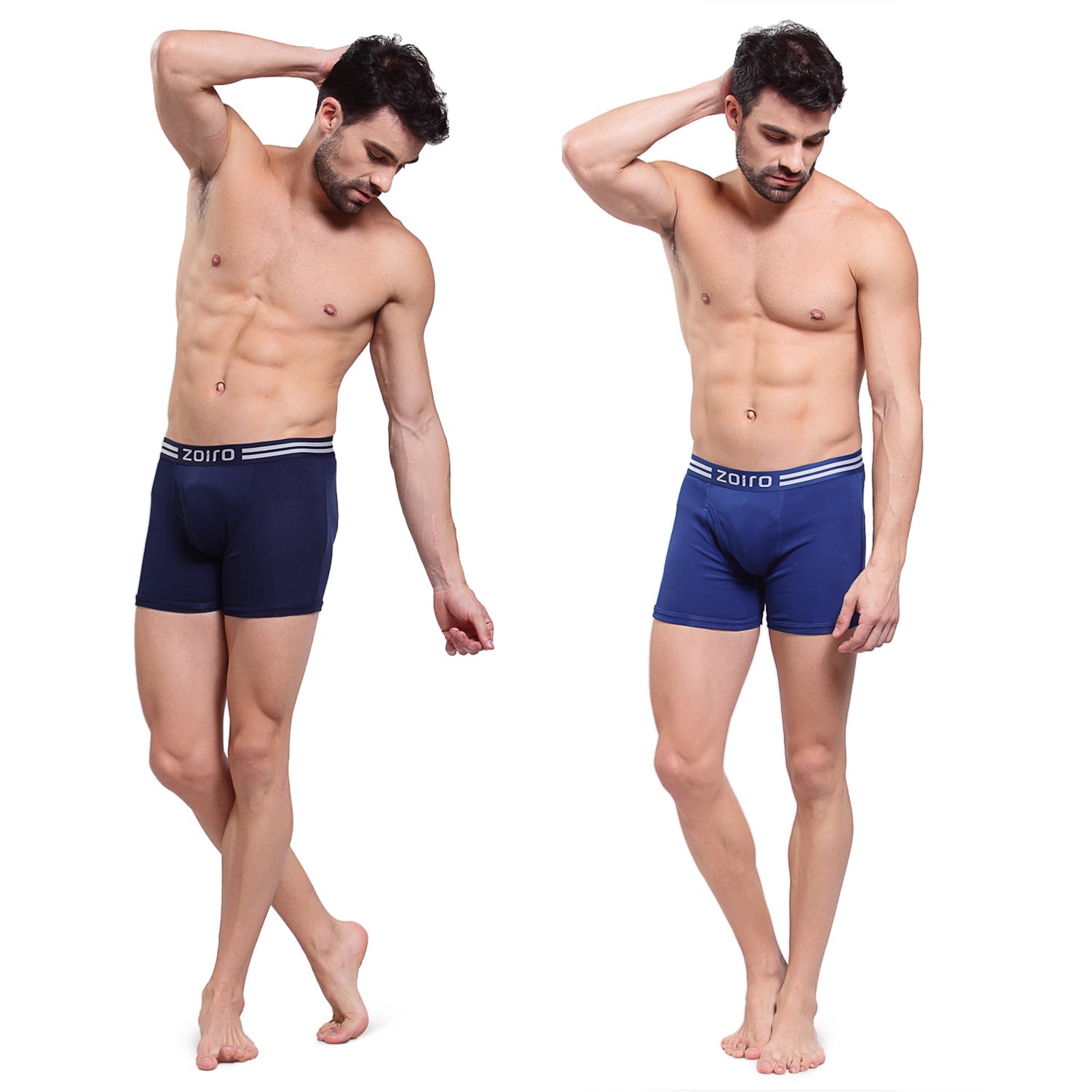 Men Soft Classic Trunk (Pack of 2) Dark Blue+ Dark Denim