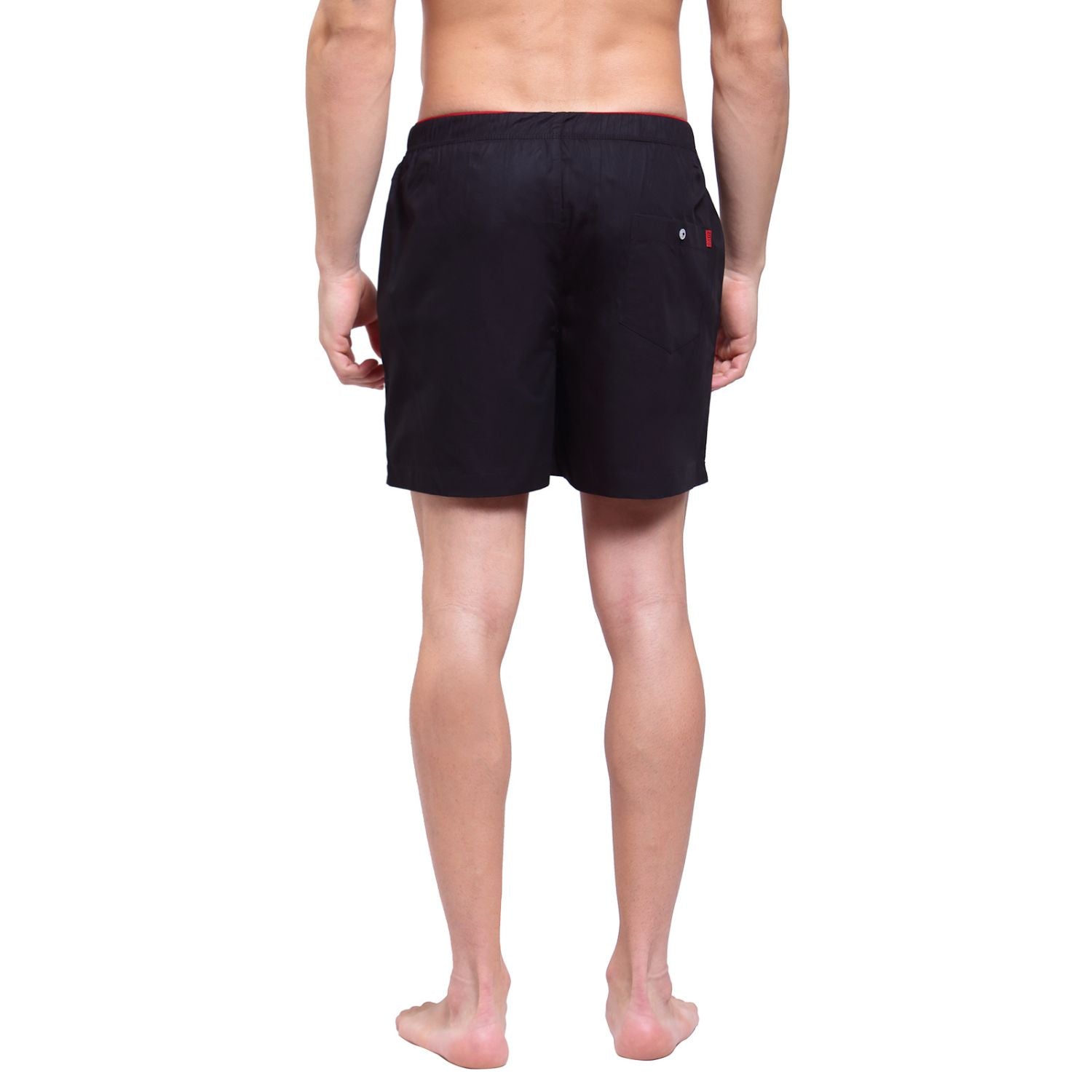 Zoiro Men's Cotton Trends Boxer Black