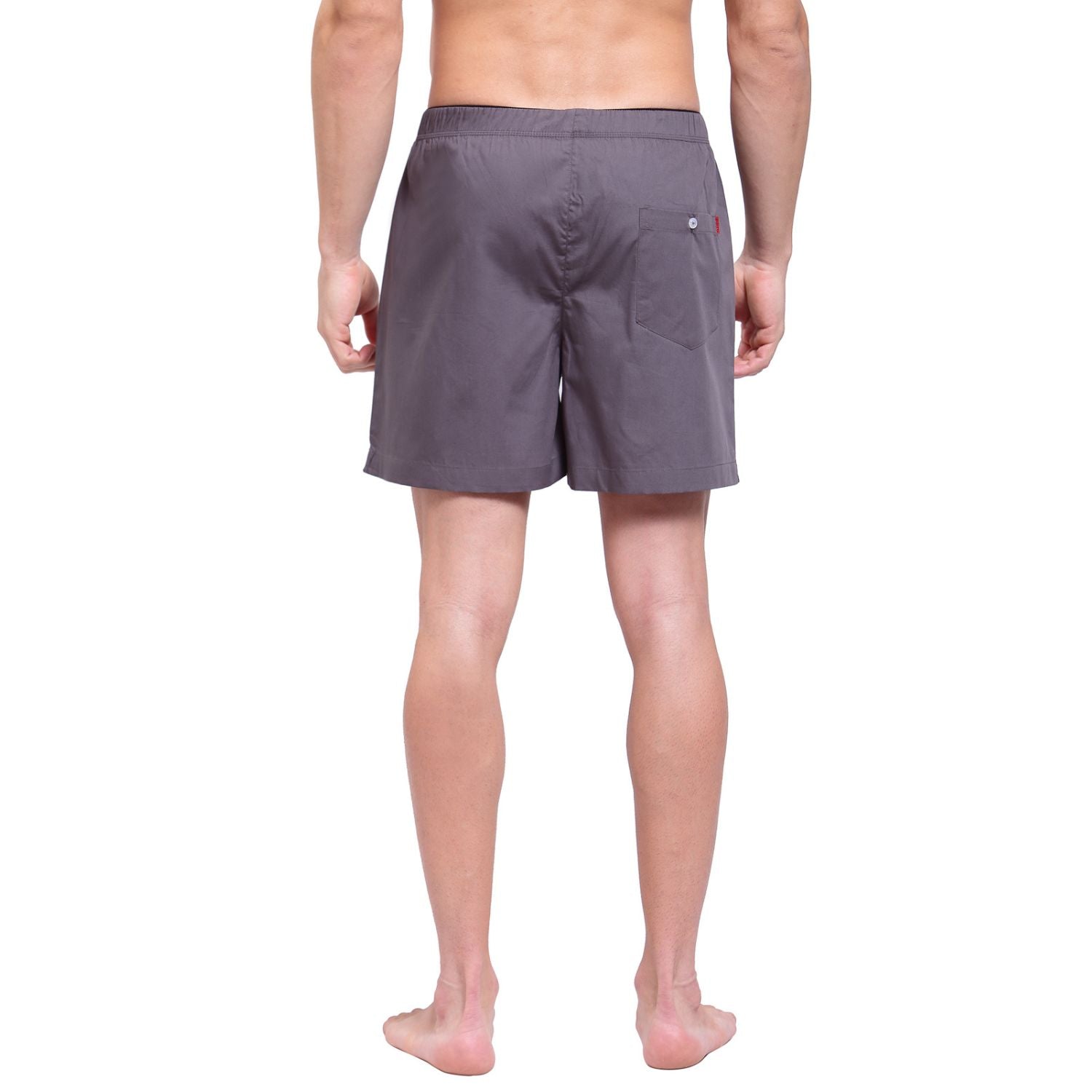 Zoiro Men's Cotton Trends Boxer Charcoal