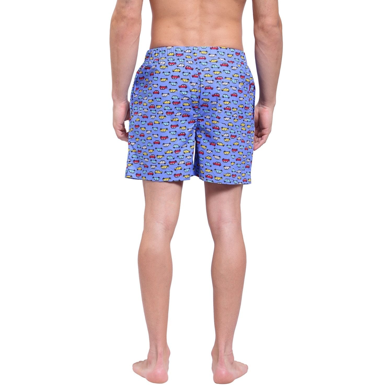 Men's Printed Boxer - Palace Blue