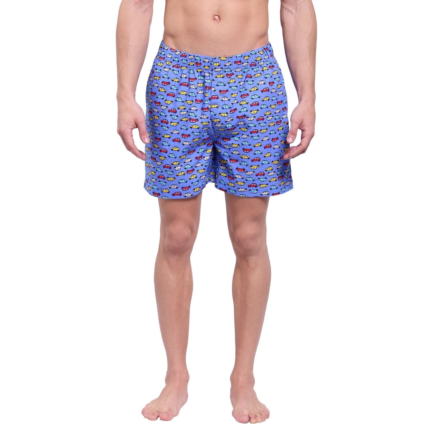 Men's Printed Boxer - Palace Blue