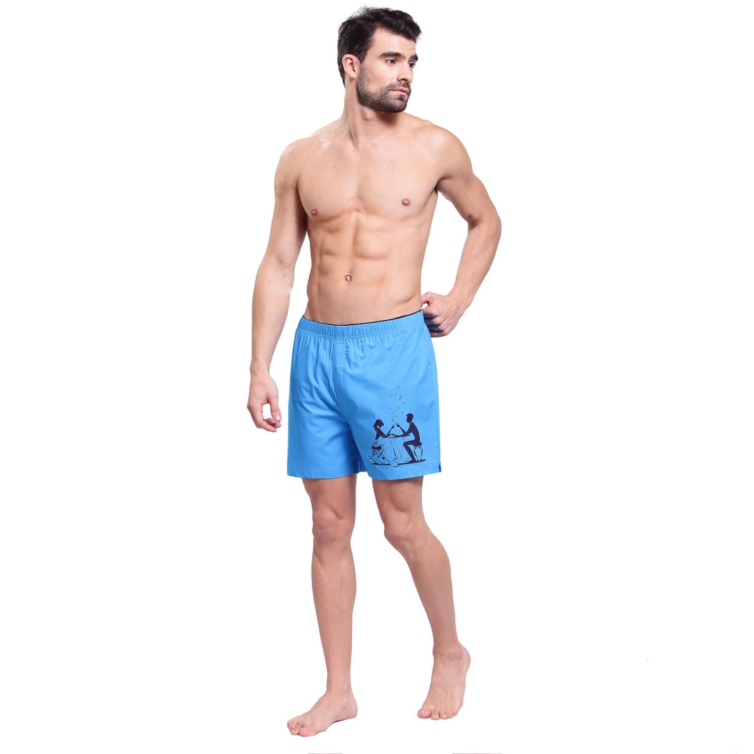 Zorio Men's Trends Boxer Malibu Blue