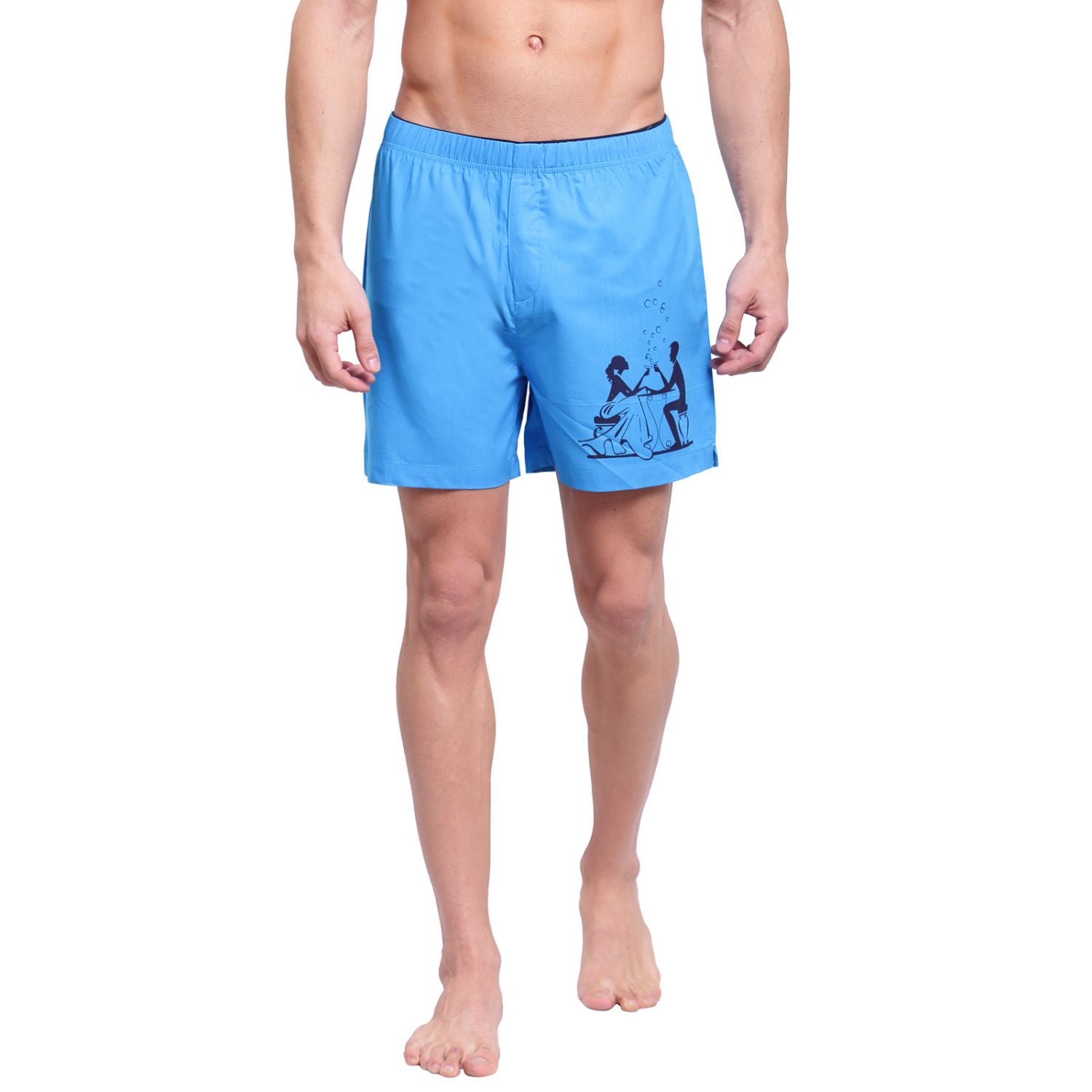 Zorio Men's Trends Boxer Malibu Blue