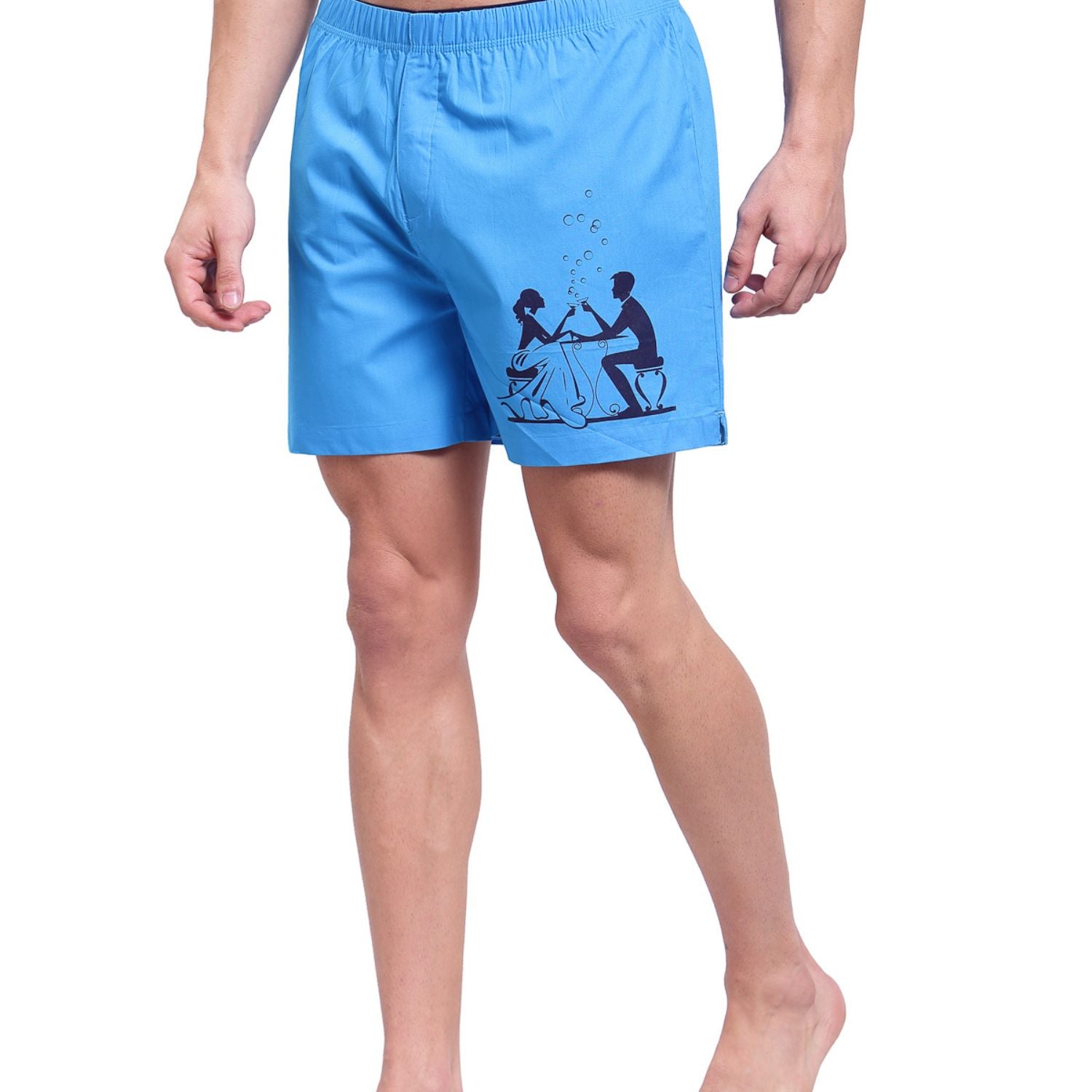 Zorio Men's Trends Boxer Malibu Blue