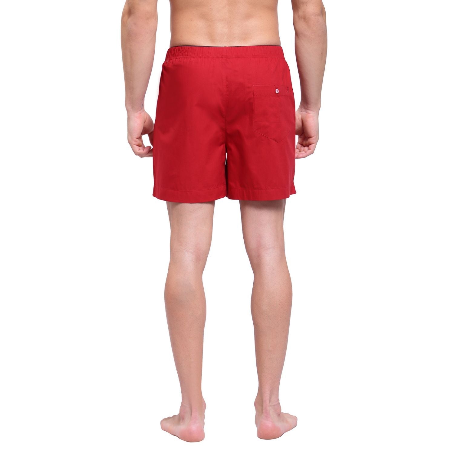 Zoiro Men's Cotton Trends Boxer Red