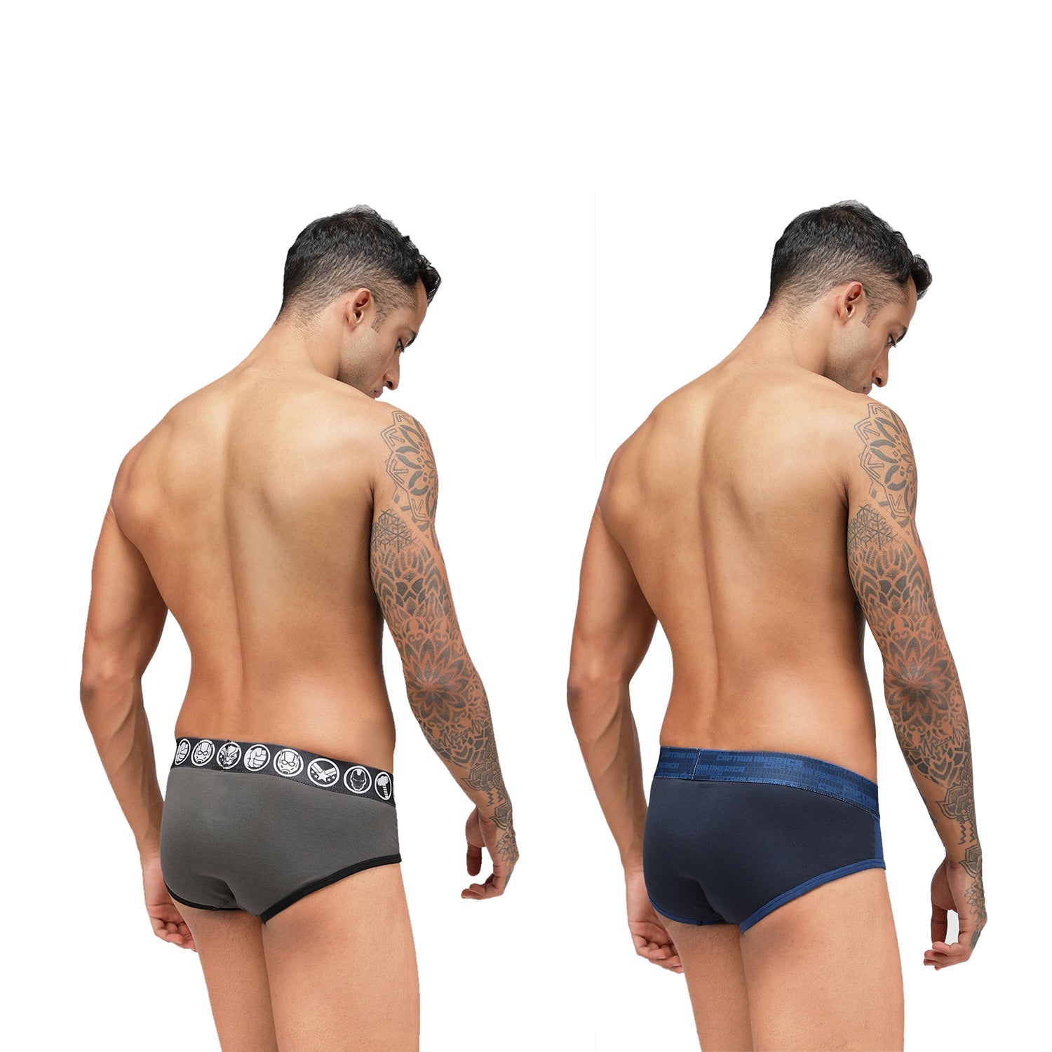 Men's Marvel Avengers Brief Pack of 2 - Black+Navy