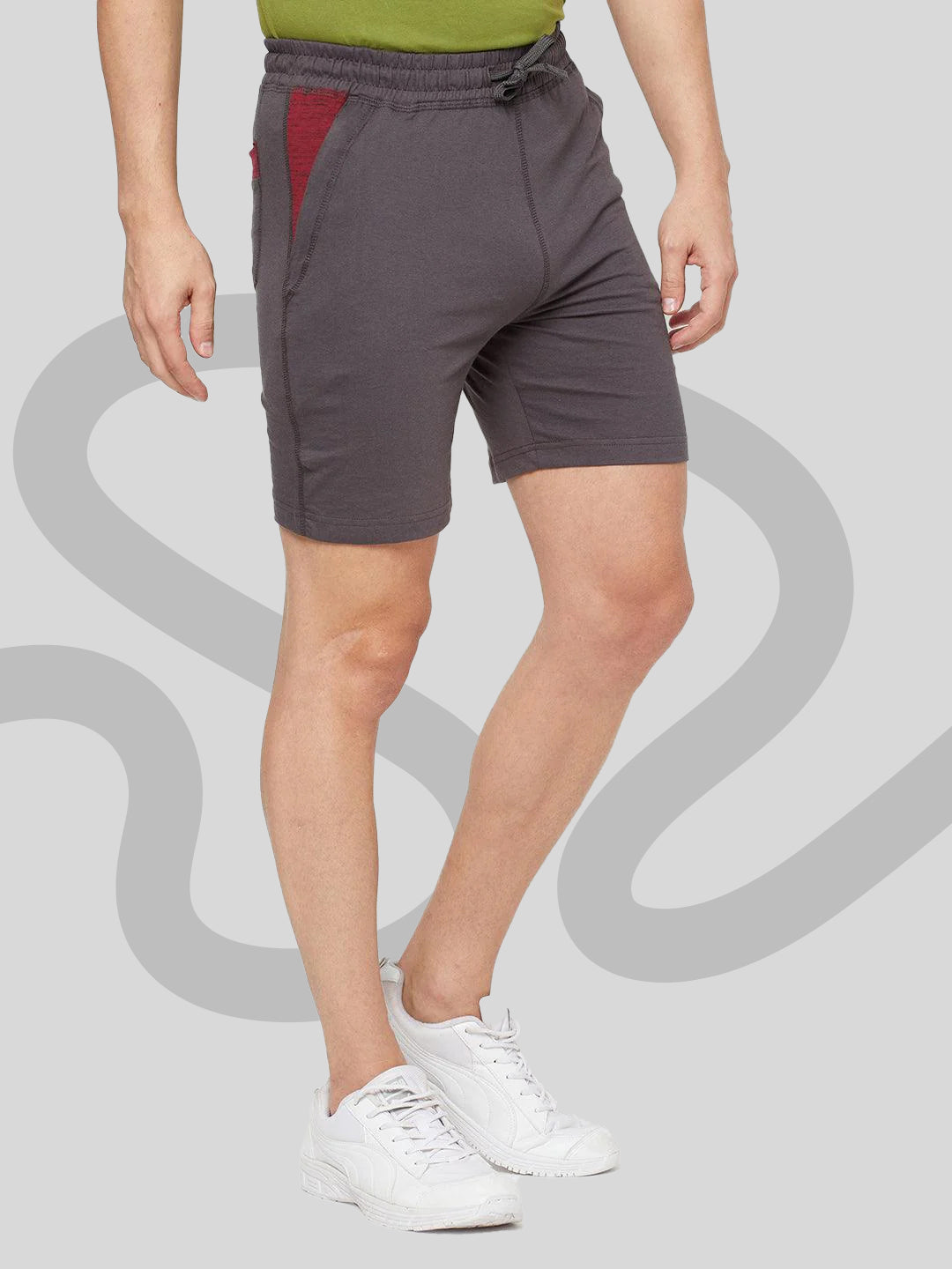 Sporto Men's Casual Lounge Shorts - Charcoal