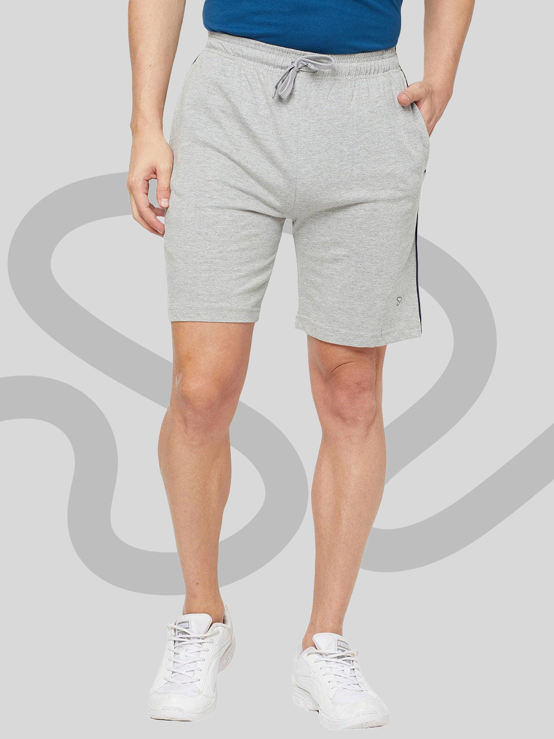 Sporto Men's Lounge Shorts - Grey Melange