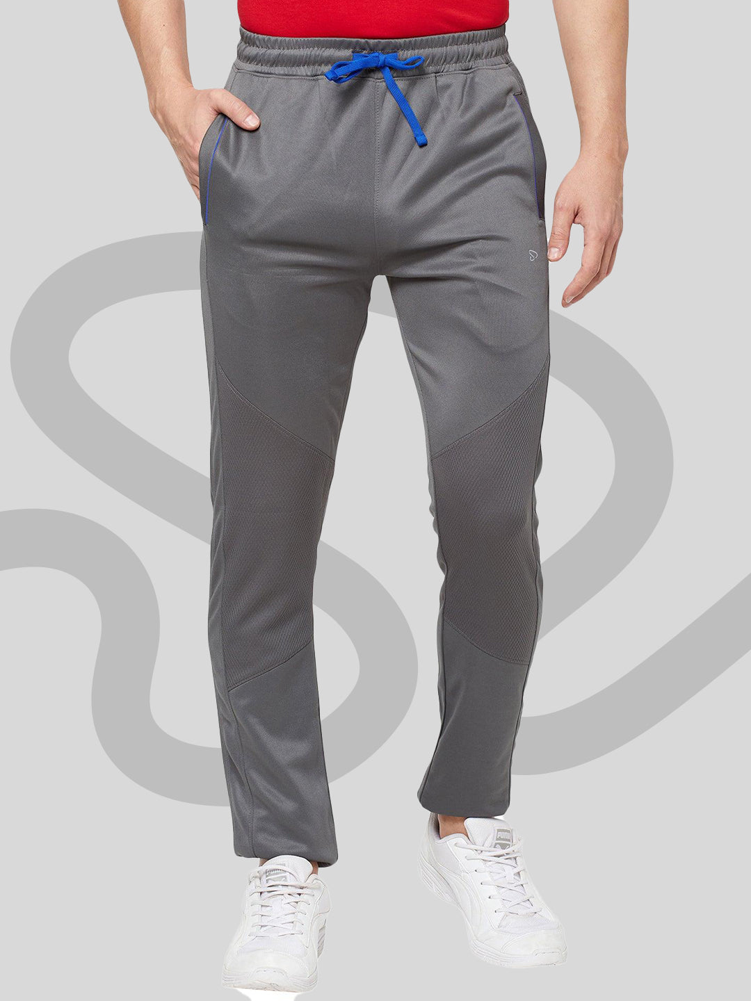 Sporto Men's Fast Dry Charcoal Athletic Track Pant