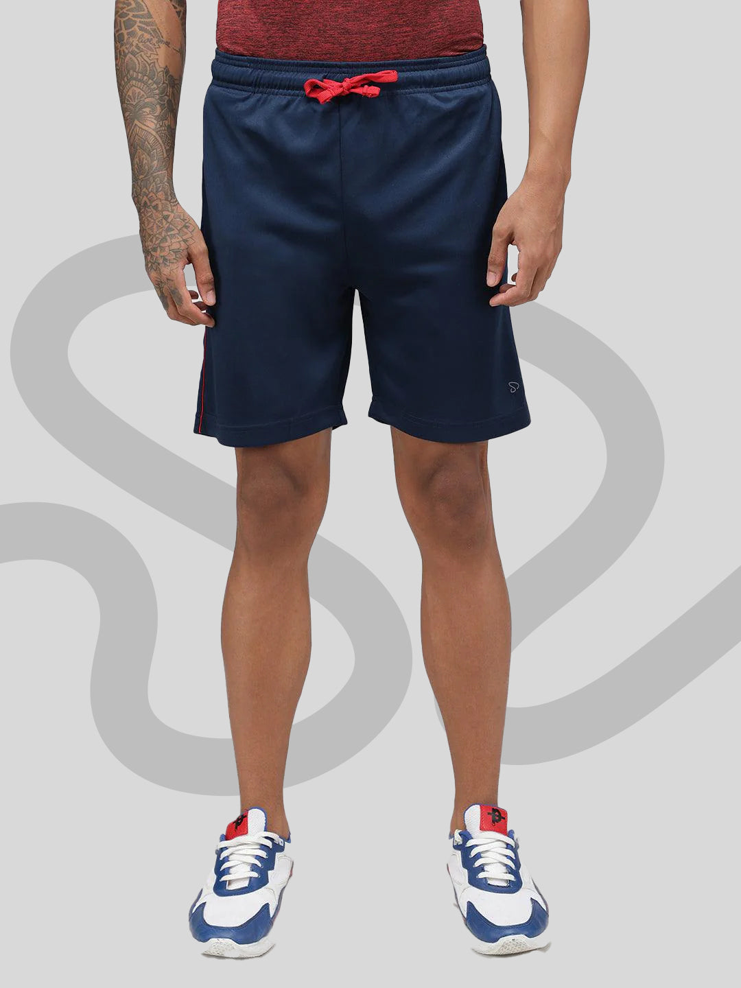 Sporto Men's Gym Athletic Bermuda Shorts - Navy