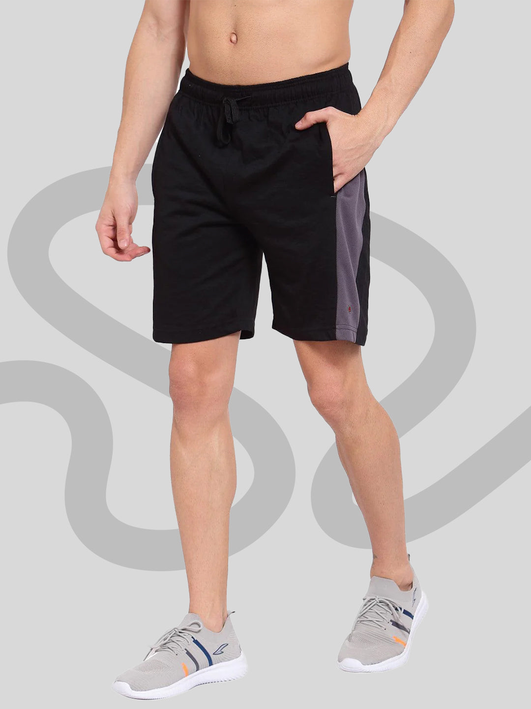 Sporto Men's Casual Bermuda Shorts - Black