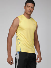 Sporto Men's Sleeveless Gym wear - Yellow