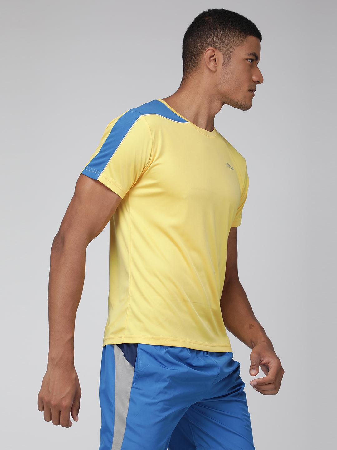 Sporto Men's Athletic Jersey Quick Dry T-Shirt - Yellow